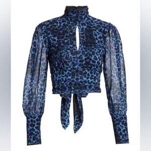 Delfi Collective Leopard Print Blouse